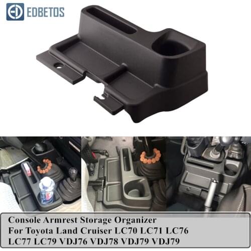 Land Cruiser LC70 LC71 LC76 LC77 LC79 VDJ76 VDJ78 VDJ79 Car Floor Center Console Box Tray Cup Holder For Toyota Land Cruiser