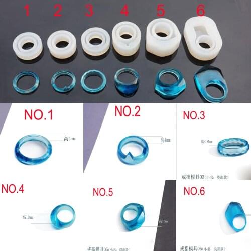XCDIY Ring Rings Silicon Mold Mould For Epoxy Resin Jewelry ring Making DIY Craft epoxy resin molds