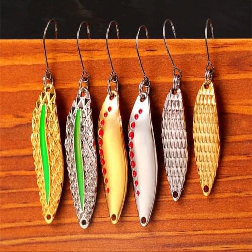 Metal Sequin Fishing Lures Pesca Leech Jig Wobbler Lsca Artificial Crankbaits For Fly Fishing Hard Baits Trout Lure Fishing Tool