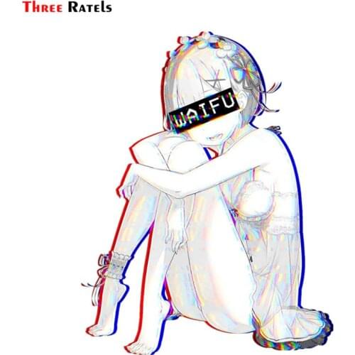 Three Ratels FC505 REM Waifu Sticker sexy anime girls nude car sticker laptop decal