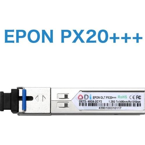 [100% New] EPON OLT optical transceiver PX20+ PX20++ px20+++ SFP OLT 1.25G 1490/1310nm 3-7dBm SC OLT