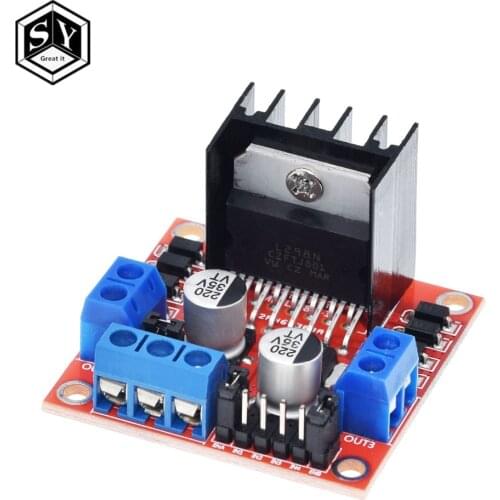 1PCS Great IT Dual H Bridge DC Stepper Motor Drive Controller Board Module L298N for Arduino smart car robot