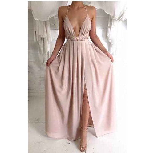 Maxi dress sexy club gown party elegant beach long Floor Length pink tunic sundress off shoulder gatsby backless 2018 summer