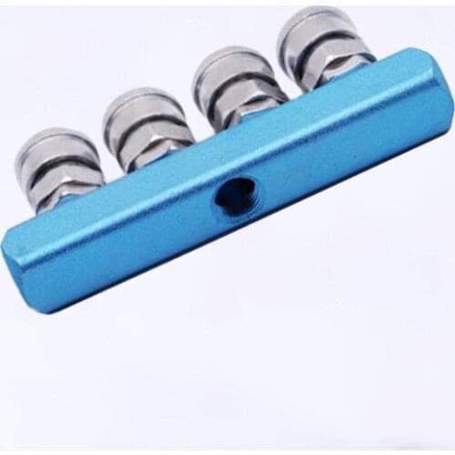 Pneumatic quick connector Multi-pipe C type quick joint gas line 1 out 9-8-7-6 gas path through SML-2/3/4/5 four-way