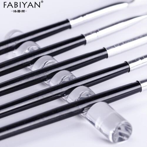 Nail Art 5 Grids Rack Shelf Painting Brush Pen Rest Holder Stand Display Carrier Storage Tips Salon Manicre Tools