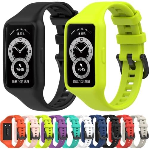 For Huawei Band 6 / Honor Band 6 Smart Bracelet Strap Integrated Watchbands Replacement Wristband Accessories
