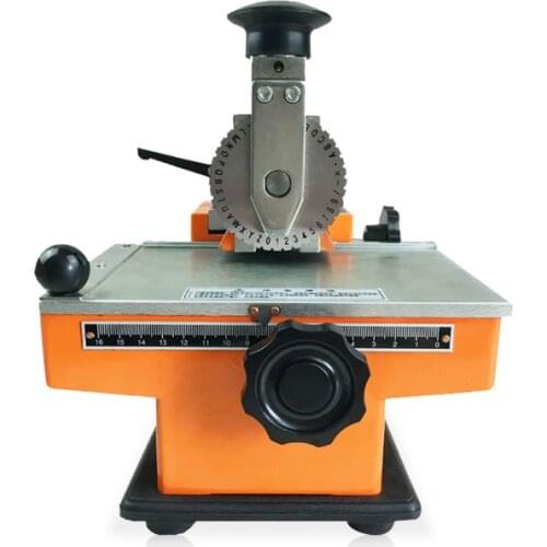 Manual Steel Embossing Machine for Pumps Engraver Valves Metal Aluminum Alloy Name Plate Stamping,Label Engrave Tool
