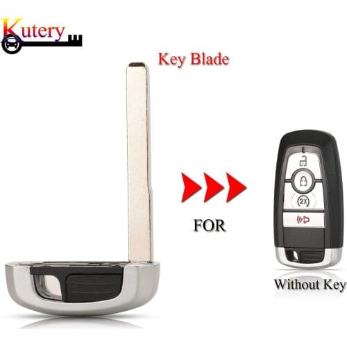 Kutery 10pcs/Lot Remote Smart Car Key Insert Blade For Ford Mondeo EcoBoost 2017 2018 Replacement Uncut Car Key Blank Blade