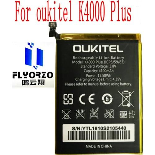 Brand new High Quality 4100mAh K4000 Plus Battery For oukitel K4000 Plus Mobile Phone