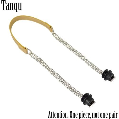 Tanqu 1 Piece Obag Silver Long Double Chain OT T OBag Handles For Obag EVA O bag Totes Women Bag Shoulder HandBag
