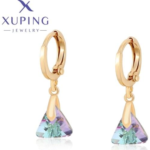 Xuping Jewelry Fashion New Arrival Crystals Earrings for Women Party Gift 610404664