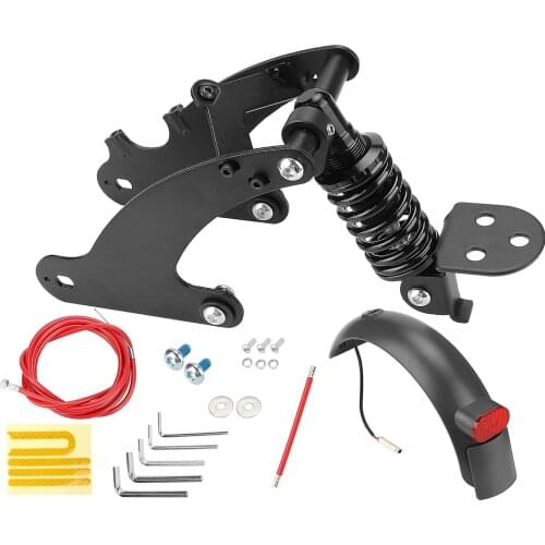 Electric Scooter Rear Shock Absorber Steel Suspension Kit with Widen Splasher for Xiaomi M365 1S Pro Pro2 Scooter Accessories