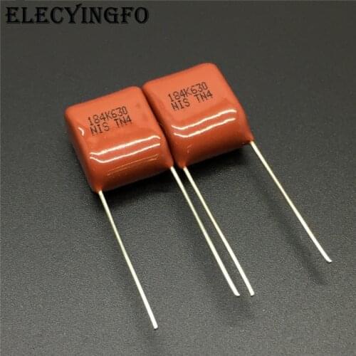 10Pcs/100Pcs Japan NISSEI CBB capacitor MMX 630V 184 K 10% 0.18uF 180nF Pitch=10mm Metallized polyester film capacitor