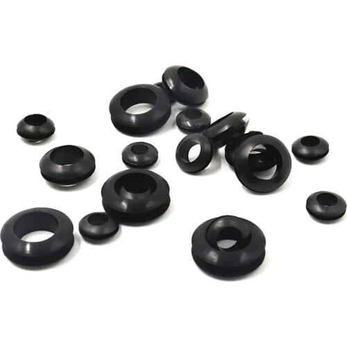 10 Pcs Φ5/Φ6/Φ7/Φ12/Φ20/Φ22/Φ25/Φ30/Φ40/Φ50/Φ60 Double Sided Water Pipe Hose Wire Cable Protective Rubber Grommets Ring Gaskets