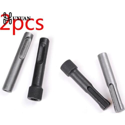 2pcs 1/4" Hex Shank Drill Bit Chuck Adapter SDS Converter Adapter Nut Impact Driver Set For Drilling Tools