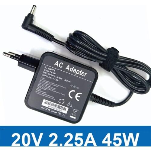 20v 2.25a 45W AC Laptop Power Adapter Charger for-Lenovo ADL45WCG ADP-45DW CA PA-1450-55LR PA-1450-55LK EU Plug Charger