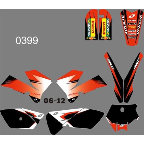 3M 0399 Motorcycle Team Graphic & Backgrounds Decal Stiker Kits for KTM SX85 2006 2007 2008 2009 2010 2011 2012