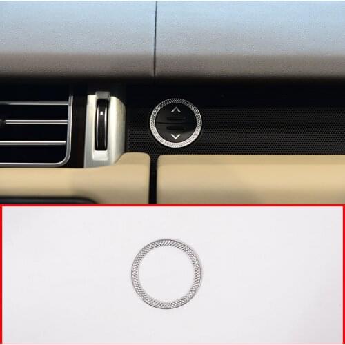ABS Chrome Car Engine Start Stop Ring Trim Cover for Land Rover Discovery Sport LR5 Range Rover Evoque Vogue Velar Autobiography