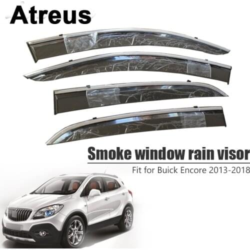 Atreus 1 set For Buick Encore 2013 2014 2015 2016 2017 2018 High Quality Smoke Window Rain Visor Vent Sun Deflectors Guard