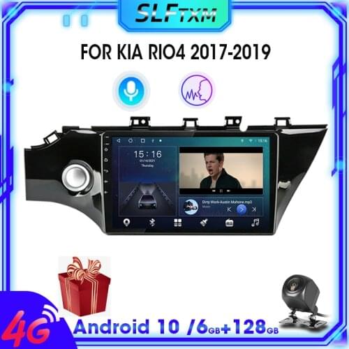 Android 10.0 2din Car Radio Multimedia video Player Navigation GPS IPS For KIA RIO 4 RIO4 2017 2018 2019 8 core No 2 din 4G+64G