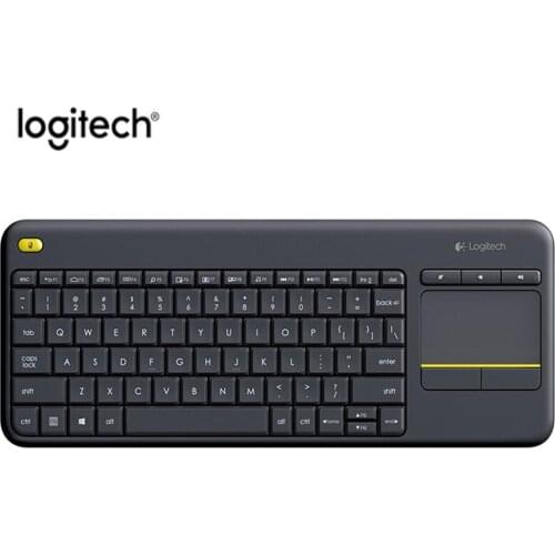 Logitech Original K400 Plus Wireless Touch Keyboard with Touchpad For Smart TV PC Laptop 2.4GhzUnifying Receiver Wireless Keypad