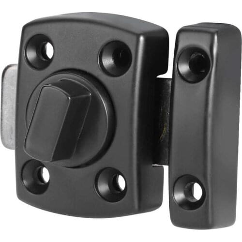 Household Thicken Safety Guard Anti Thief Zinc Alloy Bolt Latch for Door Window Cabinet Black