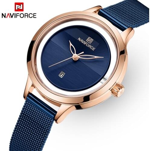 NAVIFORCE Brand Luxury Women Watches Fashion Quartz Watch Ladies Simple Waterproof Wrist Watch Gift for Girl Relogio Feminino