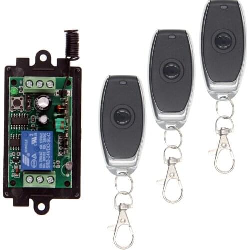 DC 9V 12V 24V 10A 1CH 1 CH Remote Control Switch RF Wireless Receiver Transmitter 315 / 433 MHz Toggle / Momentary