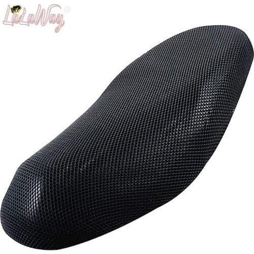 Elastic Motorcycle Seat Cushion -Slip Cushion 3D Spacer Mesh Fabric- Lightweight Seat Cover Outdoor Waterproof Rain Dust