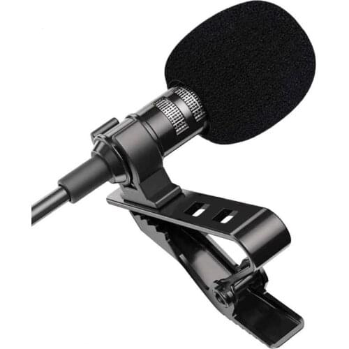3.5 mm Clip Tie Collar Microphone for Mobile Phone Speaking in Lecture 3m Bracket Clip Vocal Audio Lapel Microphones