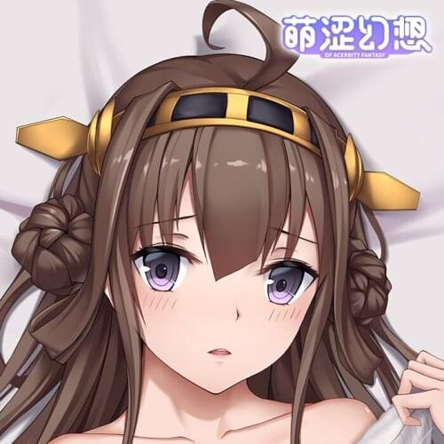 Game Kantai Collection Kongo Anime 2WAY Cartoon Dakimakura Hugging Body Pillow Case Pillow Cushion Cover Cosplay