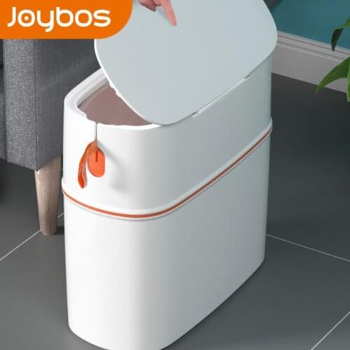 Joybos waterproof garbage bucket trash can with lid portable automatic packing living room bathroom kitchen trash storage box 09