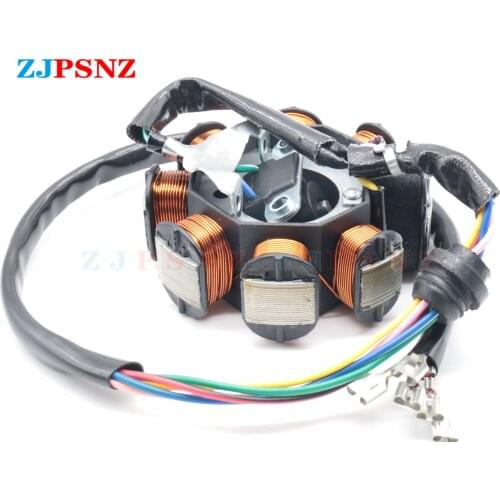 Motorcycle Ignition Magneto Stator Coil for CG 125 150 KTM 250 XCF-W EXC-F XC-F XCF-W CHAMPION EDIT XCF-W 5 Wire 8 Poles