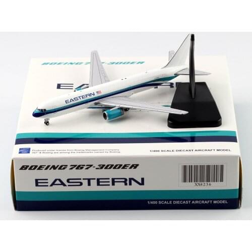 1:400 Alloy Collectible Plane JC Wings XX4236 Eastern Air Lines Boeing B767-300ER Diecast Aircarft Jet Model N703KW With Stand
