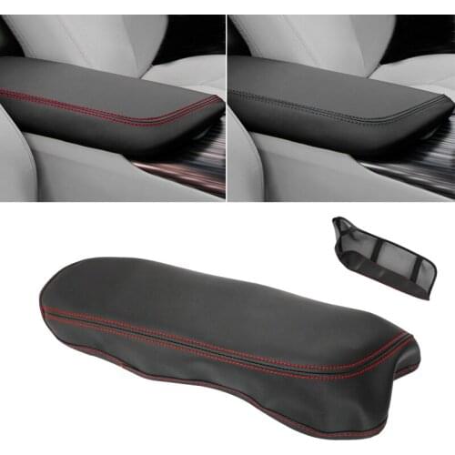 Soft Leather Armrest Cover For Toyota Camry 2018 Car Interior Center Console Lid Armrest Box Cover Trim