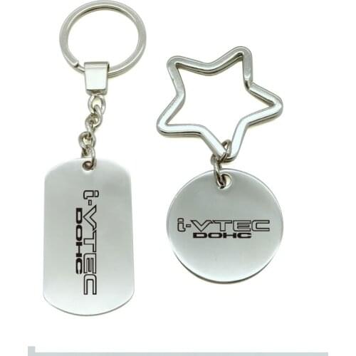 I-VTEC for Honda Civic Accord Odyssey Spirior CRV Metal KeyChain Badge Key Ring Emblem Key Holder Chain car styling