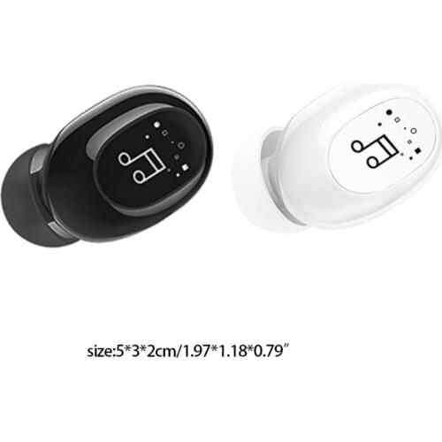 Mini F911 Invisible Ture Wireless Noise Cancelling Headphones 5.0 TWS Stereo Headset In-Ear Built-in Microphone