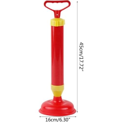 Powerful Bathroom Clog Cleaner Toilet Sink Drain Blaster Air Pump Plunger Suction Cup Pipe Cleaning Tool