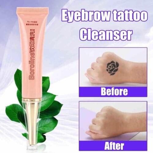 Permanent Tattoo Removal Cream Natural Plant Extract Painless Eyebrow Eyeliner Skin Tattoo Cleaning Cream