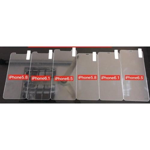 50pcs/lot& Tempered Glass Screen Protector for iPhone XS XR XS 9 9 PLUS MAX Retail packaging