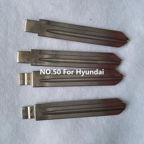 DAKATU NO.50 Blank Key Blade FOR Hyundai Elantra YUEDONG Flip Remote Key Blade 50# Key Blade