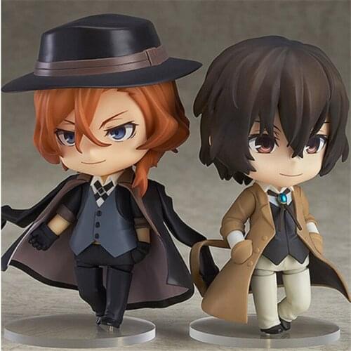Cute Bungo Stray Dogs Nakahara Chuya #676 Dazai Osamu #657 PVC Action Figure Collectible Model Face Change Toy Gift
