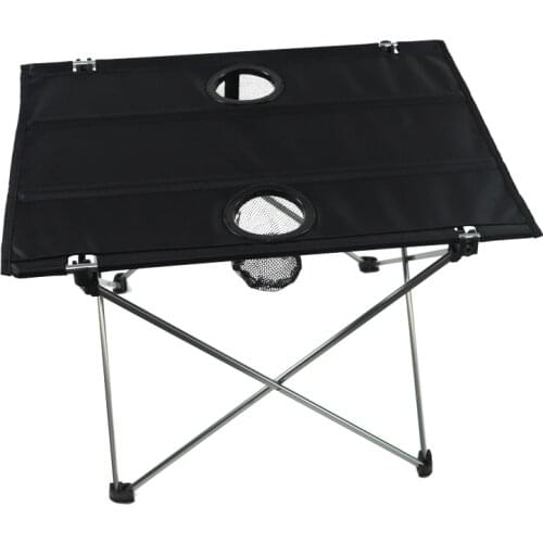 Ultralight Cloth Camping Folding Table with Water Cup Holder for Hiking ,Camping & Fishing