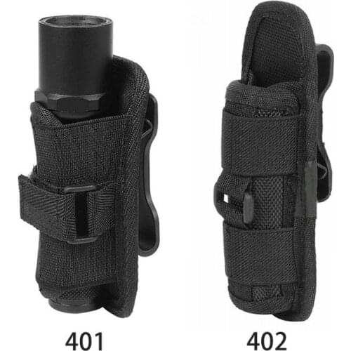 1 Pc Tactical 360 Degrees Rotatable Flashlight Pouch Bag Holster Torch Case for Belt Torch Cover Hunting Lighting Accessories