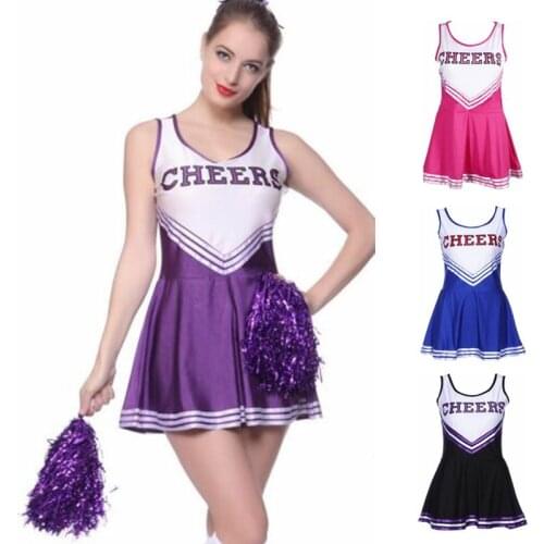 Women&Girls Cheerleading Uniforms Basketball,Football Game National&Club&School Team Cheerleading Dress Lala Flower Cheer Props