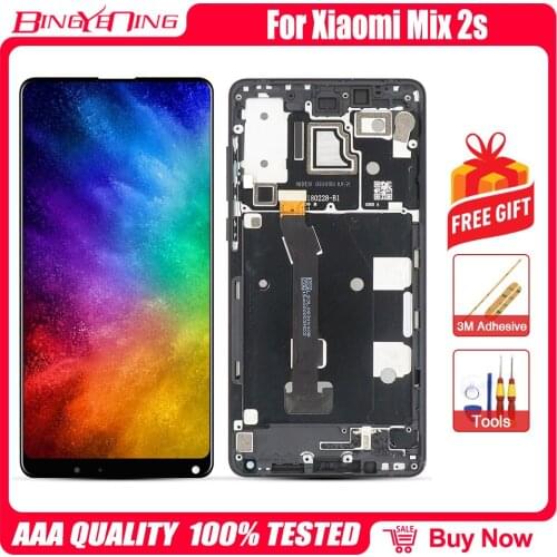 For Xiaomi Mi Mix 2S LCD Display With touch Screen Digitizer Assembly Replacement for Xiaomi Mi Mix 2S LCD Screen + Tools