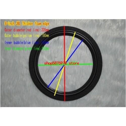 1pcs 8"inch For JBL Speaker Thicker foam edge Speaker Surround Home Audio Repair