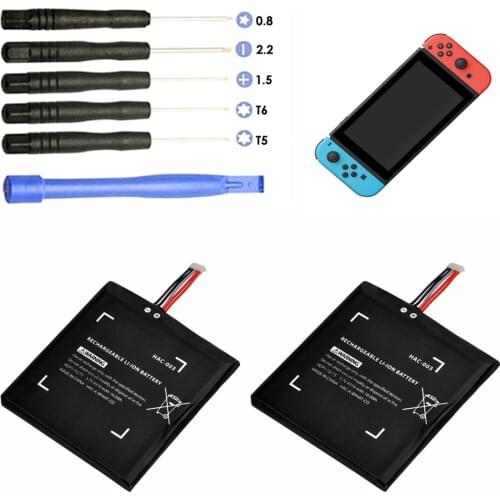 2pcs 3.7V 4310mAh HAC-003 Rechargeable Battery Kits Replacement for Nintendo Switch Game Console HAC-001 Internal Battery