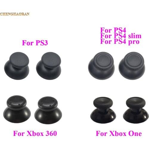 2pcs Analog Joystick thumb Stick grip Caps for PS3 PS4 PS4 Pro Slim JDS-055 050 040 Xbox 360/One joypad Controller Thumbsticks