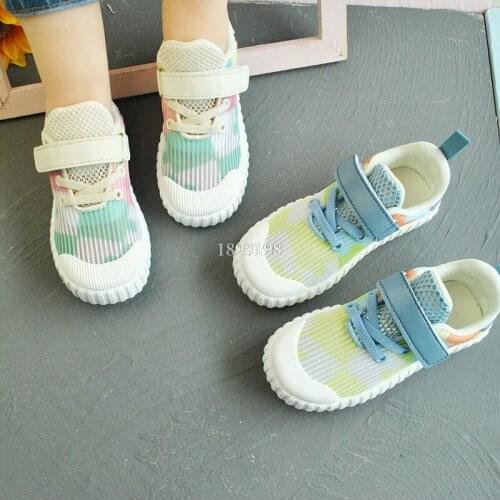 2021 Spring Summer Childrens Camouflage Shoes Girls Casual Low Cut Korean Board Shoes Kids Breathable Sport Shoes